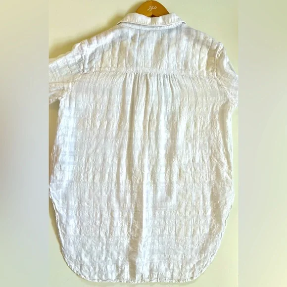Anthropologie Pilcro Gauzy White Shirt• Sz 6 - Picture 9 of 9